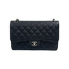 CHANEL キャビア クラシック ラージ (ジャンボ) シルバーチェーン ショルダーバッグ A58600 158813733 [P]