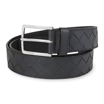 BOTTEGA VENETA Grau Intrecciato Leder Gürtel 154024799 [P]