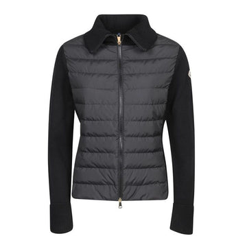 Moncler Padded Wool Zip-Up Cardigan Black 9B00035 M1131 999 147640894 [P]