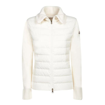 Moncler 25FW Padding Wool Zip-Up Cardigan White 9B00035 M1131 034 147640890 [P]