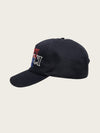 Gucci Black Triple Multicolor Embroidered Logo Baseball Cap 158814032 [P]