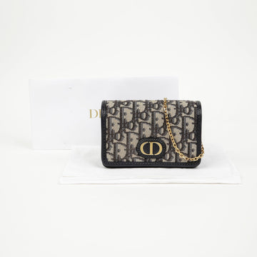 Dior 30 Montaigne Nano Oblique Jacquard Chain Pouch 158542458 [P]