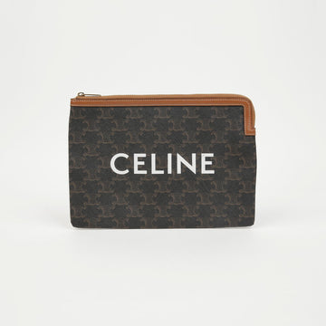 CELINE Triofe Kleine Canvas Lammleder Tasche 158639435 [P]