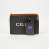 Celine Triop Small Canvas Lambskin Pouch 158639435 [P]
