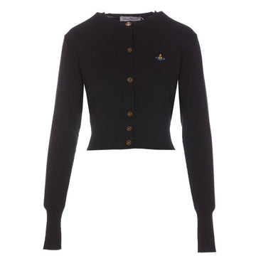 Vivienne Westwood Bea Cropped Cardigan Black 1803002U Y003F N401 154660581 [P]