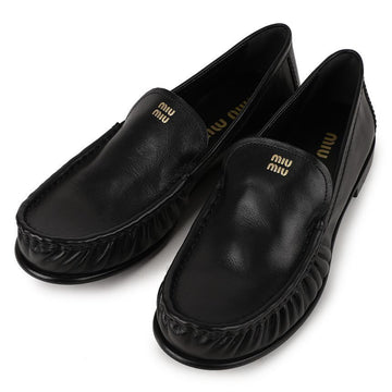 MIU MIU バッファロー革ローファー 153363595 [P]