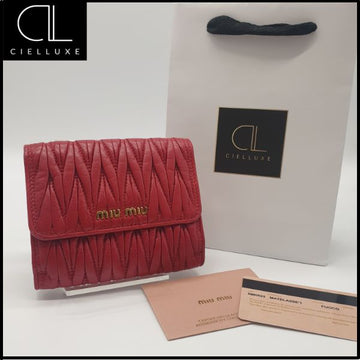 Miu Miu Wallet (Red) 158814500 [P]