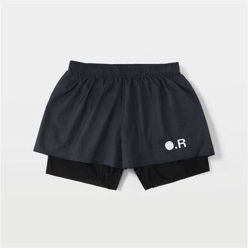 OPTIMISTIC RUNNERS Layered Shorts LS26 BK 157338232 [P]