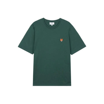 Maison Kitsune Men's Regular Fox Head T-Shirt Bottle Green PM00107KJ7026-P399 151679151 [P]