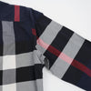 Burberry Check Poplin Stretch Cotton Shirt Navy 158542401 [P]