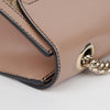 GUCCI Jacquard-Leinwand mit Lederbesatz Emily Ketten-Schultertasche Rosa 158542743 [P]