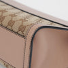 GUCCI Jacquard-Leinwand mit Lederbesatz Emily Ketten-Schultertasche Rosa 158542743 [P]