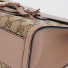 GUCCI Jacquard-Leinwand mit Lederbesatz Emily Ketten-Schultertasche Rosa 158542743 [P]