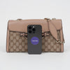 GUCCI Jacquard-Leinwand mit Lederbesatz Emily Ketten-Schultertasche Rosa 158542743 [P]