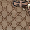GUCCI Jacquard-Leinwand mit Lederbesatz Emily Ketten-Schultertasche Rosa 158542743 [P]