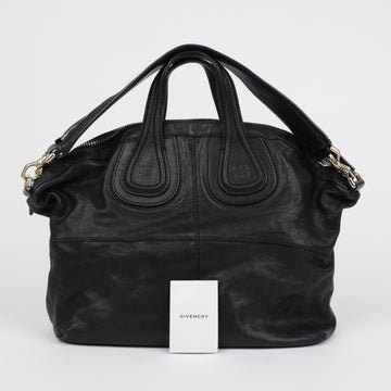 GIVENCHY Médium Leder Nightingale Tote Schultertasche Schwarz 158642999 [P]