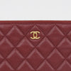 CHANEL CC クラシック キャビア ミディアム クラッチ レッド ゴールド金具 A82545 158672867 [P]