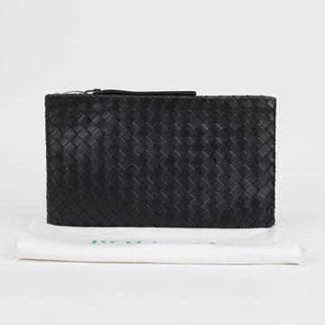 Bottega Veneta Large Intrecciato Cassette Pouch Black 158679790 [P]