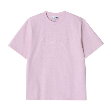 GANNI Frauen T-Shirt mit kurzen Ärmeln T4090 868 151056175 [P]