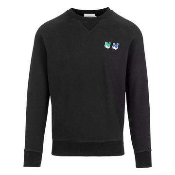 Maison Kitsune Double Fox Head Patch Sweatshirt Black 23SS P199 49014641 [P]