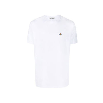Vivienne Westwood Embroidered Logo T-Shirt White 153209273 [P]