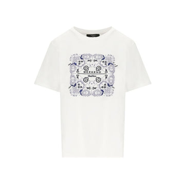MAXMARA ロゴTシャツ 白色 2615971041 006 152303710 [P]