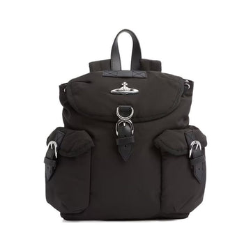 VIVIENNE WESTWOOD 26SS ORB Silberne Logo Highland Kleine Rucksack Schwarz 4A03000AU W019E N403 150834943 [P]