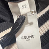 Celine Textured Wool Teddy Varsity Bomber Jacket Black 52 158843980 [P]