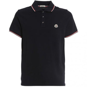 MONCLER Piqué Poloshirt mit Farbtrimmung 26SS 156961536 [P]