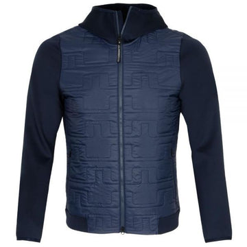 J LINDEBERG キルトハイブリッドフードジャケット (AMOW09066-6855) 148252732 [P]