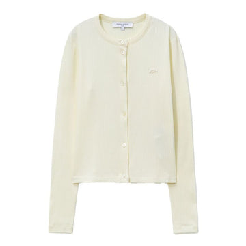 MAISON KITSUNE ベビー・フォックス・リブ・カーディガン・ピュア・エクル PW00512KJ0134 0383 154684799 [P]
