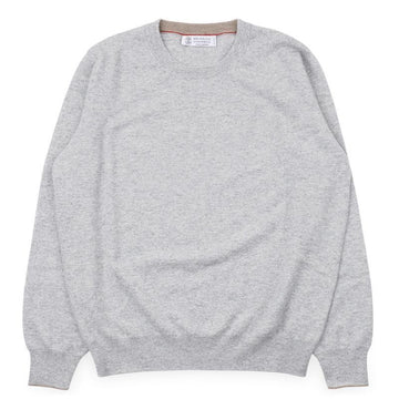 Brunello Cucinelli Cashmere Knit Sweater for Men (Pebble) M2200100 CK773 151635070 [P]