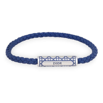 Dior Men's Cannage Woven Leather Bracelet (Deep Blue) B2782HOMLE 322 153231247 [P]