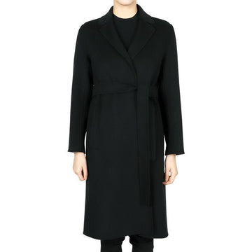 MAXMARA Wollmantel mit Gürtel PAULINE (schwarz) 2519011121650 013 125972071 [P]