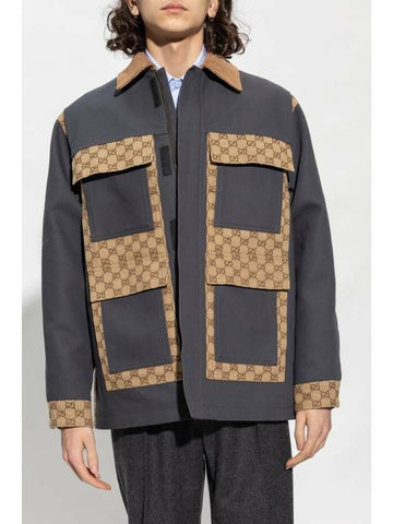 GUCCI Cotton Canvas GG Supreme Jacke 742854 XDCEY 1168 133010682 [P]