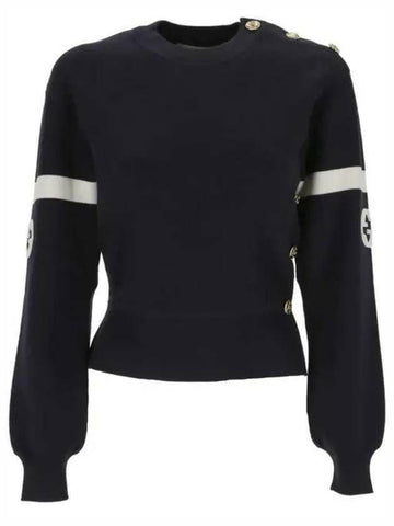 Gucci Embroidered Logo Wool Knit 133012222 [P]