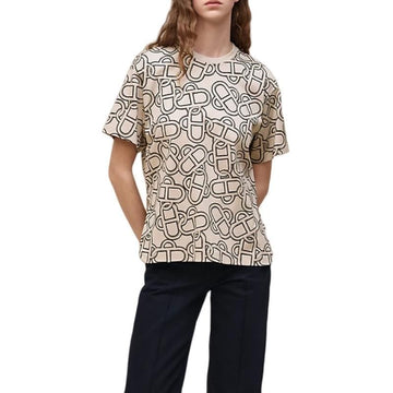 Hermes Maxi T-Shirt Women Short Sleeve Beige H6H4625DGKK38 158861221 [P]