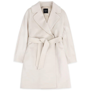 MaxMara Women's Corté Belted Wrap Coat (Ivory) 2525016062600 048 148680156 [P]