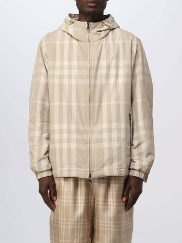 BURBERRY リバーシブル チェック ナイロン フード ジャケット 8068728 133026979 [P]