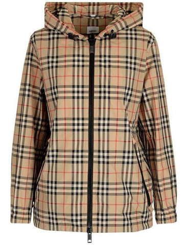 BURBERRY Vintage Check Hooded Jacket 8059490 133027157 [P]