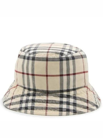 BURBERRY Karierter Baumwoll-Bucket-Hut 133027511 [P]