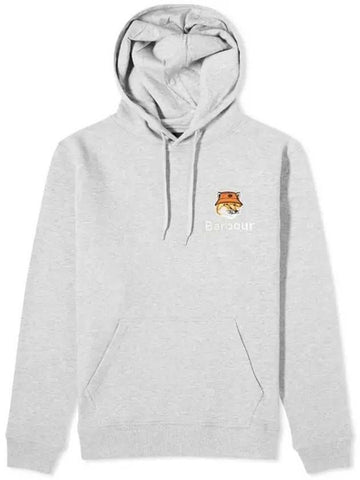 Barbour X MK Fox Head Hoodie Grey Marl 133027830 [P]