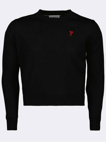 AMI Rot gestrickter Pullover 25SS 133032774 [P]