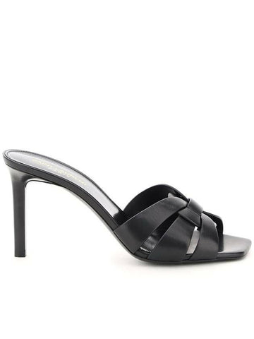 SAINT LAURENT Tribute Heel Mule 650986 DWE00 1000 133032969 [P]