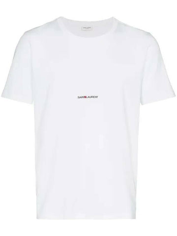 Saint Laurent Logo Short Sleeve T-Shirt 464572 YB2DQ 9000 133033029 [P]