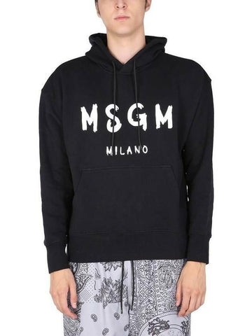 MSGM Gebrushter Logo-Hoodie 2000MM515 200001 99 133039797 [P]