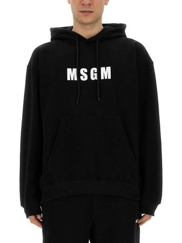 MSGM Logo Hoodie 3640MM127 247000 99 133039799 [P]