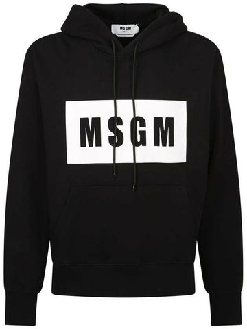 MSGM Box-Logo Hoodie T-Shirt 133039826 [P]