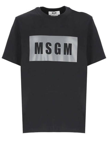 MSGM Box-Logo T-Shirt mit kurzen Ärmeln 3440MM520 237002 99 133039966 [P]