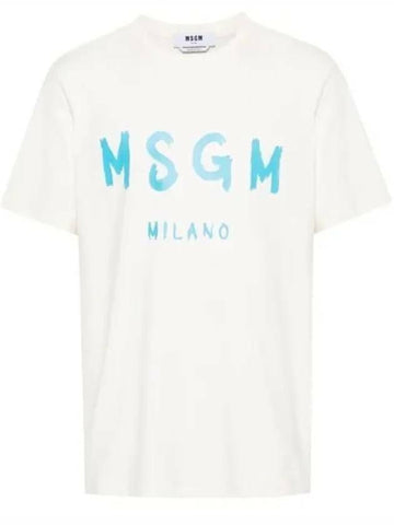 MSGM ブラッシュドロゴTシャツ 133040008 [P]